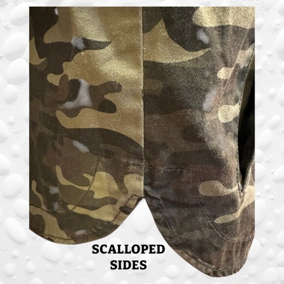 🧥 **Rolling Stones 1978 Tour Army Camo Embroidered Rock Concert Jacket** 🧥 - Picture 9 of 11